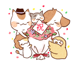 heart warming animals sticker #12438836