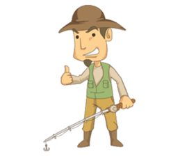 Gotie the Fisherman sticker #12439318