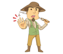 Gotie the Fisherman sticker #12439328