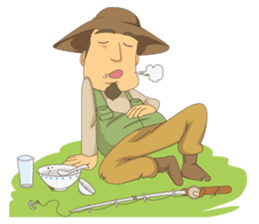 Gotie the Fisherman sticker #12439333