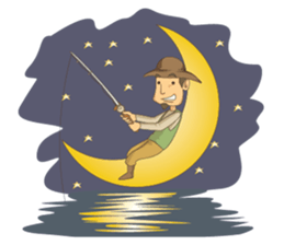 Gotie the Fisherman sticker #12439334