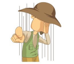 Gotie the Fisherman sticker #12439336