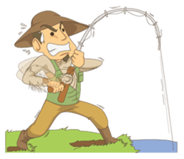 Gotie the Fisherman sticker #12439338