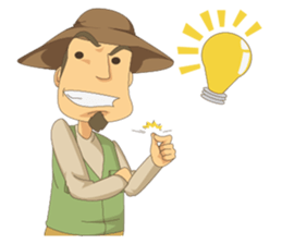 Gotie the Fisherman sticker #12439347