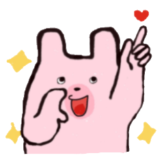 Pink bear's humor Sticker