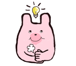 Pink bear's humor Sticker sticker #12439768