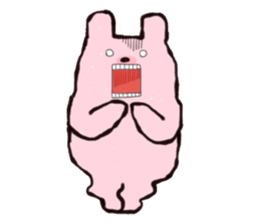 Pink bear's humor Sticker sticker #12439780