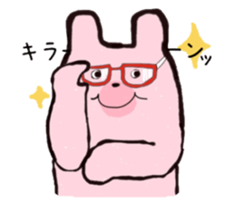 Pink bear's humor Sticker sticker #12439782
