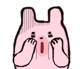 Pink bear's humor Sticker sticker #12439784