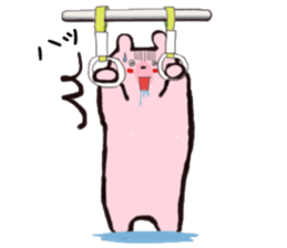 Pink bear's humor Sticker sticker #12439787
