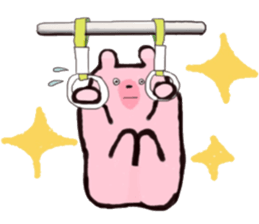 Pink bear's humor Sticker sticker #12439788