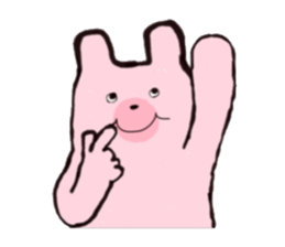 Pink bear's humor Sticker sticker #12439790