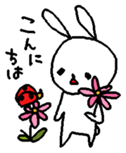 The daliy life of the healing rabbit sticker #12439847