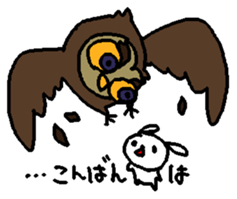 The daliy life of the healing rabbit sticker #12439848