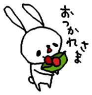 The daliy life of the healing rabbit sticker #12439854