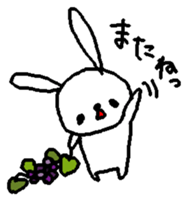 The daliy life of the healing rabbit sticker #12439855