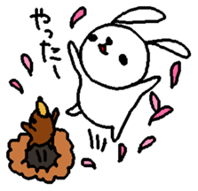 The daliy life of the healing rabbit sticker #12439862