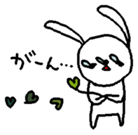 The daliy life of the healing rabbit sticker #12439864