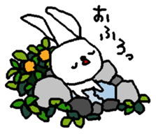 The daliy life of the healing rabbit sticker #12439874