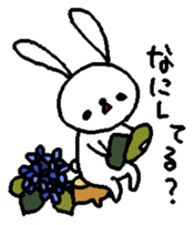 The daliy life of the healing rabbit sticker #12439875