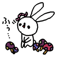 The daliy life of the healing rabbit sticker #12439879