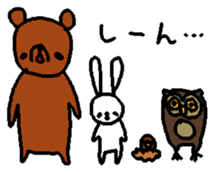 The daliy life of the healing rabbit sticker #12439884