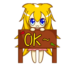 Cat Girl go around anywhere~Stock market sticker #12440407