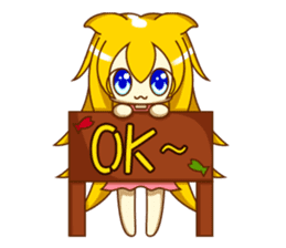 Cat Girl go around anywhere~Stock market sticker #12440407