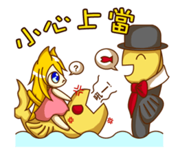 Cat Girl go around anywhere~Stock market sticker #12440420