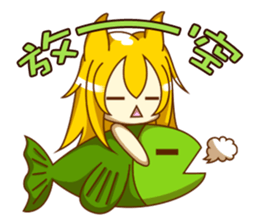 Cat Girl go around anywhere~Stock market sticker #12440423