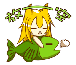 Cat Girl go around anywhere~Stock market sticker #12440423