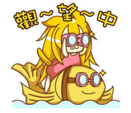 Cat Girl go around anywhere~Stock market sticker #12440425