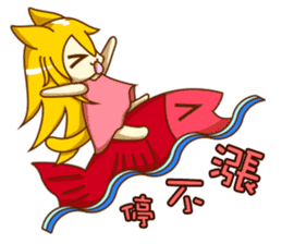 Cat Girl go around anywhere~Stock market sticker #12440437