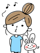 Rabbit and me 2 sticker #12442191