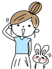 Rabbit and me 2 sticker #12442192