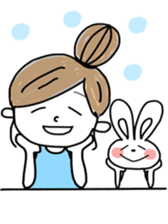 Rabbit and me 2 sticker #12442226