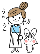 Rabbit and me 2 sticker #12442228