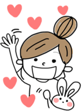 Rabbit and me 2 sticker #12442229