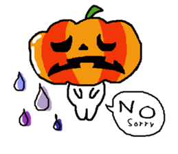 everyday stamp '' autumn Halloween'' sticker #12442561