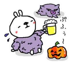 everyday stamp '' autumn Halloween'' sticker #12442564
