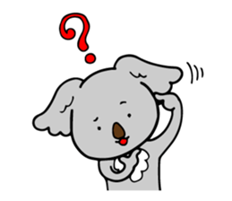 Big-eared koala sticker #12443592