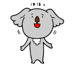 Big-eared koala sticker #12443598