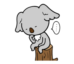 Big-eared koala sticker #12443601