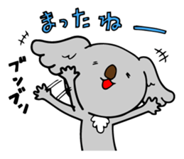 Big-eared koala sticker #12443602
