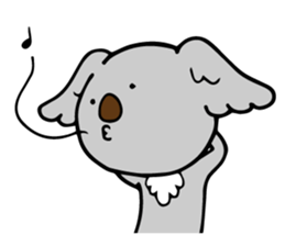 Big-eared koala sticker #12443603