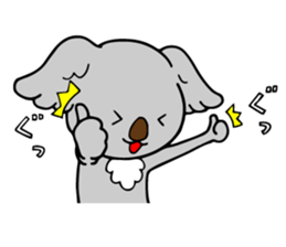 Big-eared koala sticker #12443607