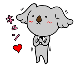 Big-eared koala sticker #12443610