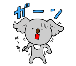 Big-eared koala sticker #12443614