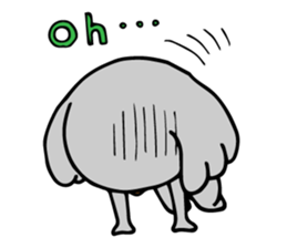 Big-eared koala sticker #12443615