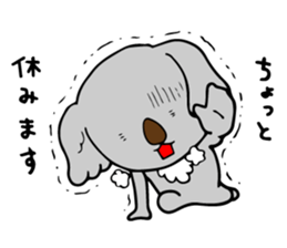 Big-eared koala sticker #12443616